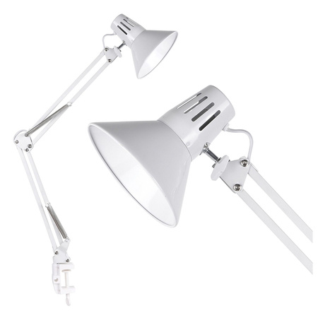 Schreibtischlampe E27 Weiß Arbeiter Sanico Goldlux