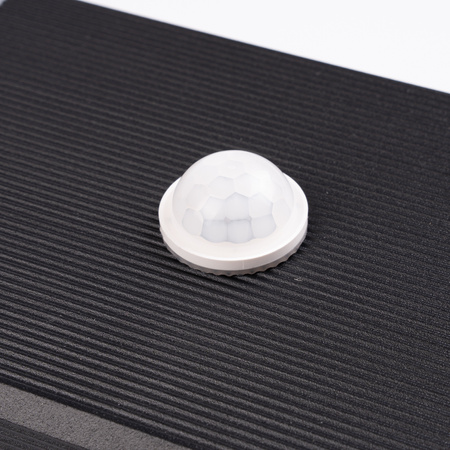 Garten Wandleuchte oben unten 2xGU10 Schwarz Bewegungs- und Dämmerungssensor IP54 PROTEA LUMILED