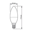 LED Leuchtmittel E14 B38 7W = 60W 806lm 2700K Warm 180° PHILIPS