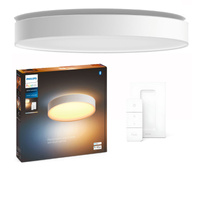 LED Plafond Enrave Weiß 48W 55cm CCT PHILIPS HUE Bluetooth Deckenleuchte + Dimmschalter