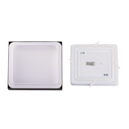 LED-Deckensegel 2x E27 DUALIO Quadratisch IP44 30cm LUMILED