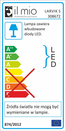 LARVIK 25W 4000K WEISS GOLDLUX Pendel-Deckenleuchte (Polux)