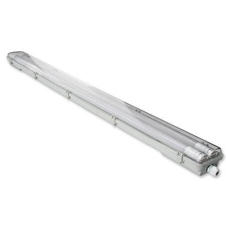 Schlagwettergeschützte Leuchte 120cm 2xT8 G13 IP65 + LED-Leuchtstoffröhren 18W 6500K Cold Masterled