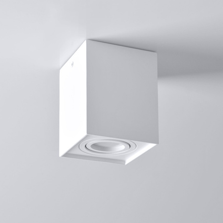 Deckenanbauleuchte Hadar Q1 1xGU10 beweglich quadratisch weiß