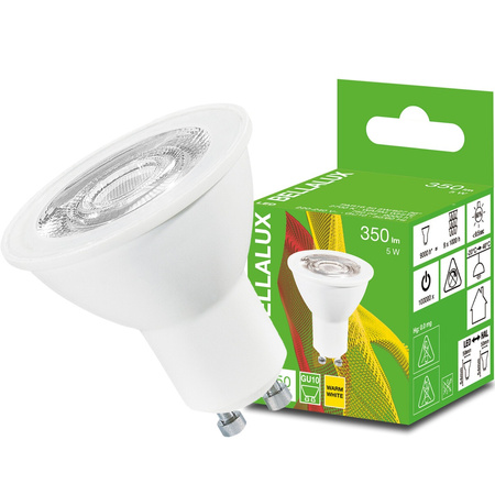 LED-Lampe GU10 4,5W = 50W 350lm 2700K Warm 36° BELLALUX
