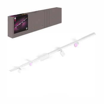 Perifo Lighting Rail Kit 2m + 4x LED-Strahler 20.8W CCT RGB Philips HUE Bluetooth Weiß