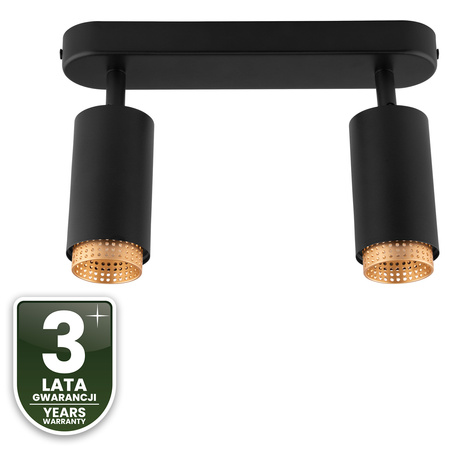 SPOT TUBA Reflektor-Deckenleuchte GU10 Schwarz ELIGIS LUMILED