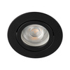 DALLA GU5.3/GU10 12AC/DC Deckeneinbauleuchte Circular Movable Schwarz KANLUX