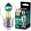 LED-Lampe E27 Kugel P45 2,2W 470lm = 40W 2700K warmweiß 360° Filament Energieklasse A LUMILED