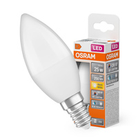 LED-Lampe B37 Kerze E14 2.9W = 25W 250lm 2700K Warm CRI&gt;97 200° CLASSIC Osram