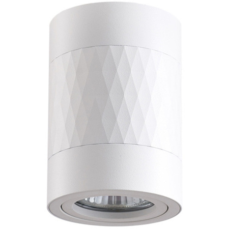 Aufputz RUBIN ROMB GU10 Tuba Spot rund beweglich weiß GOLDLUX
