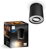 LED Spot Pillar Schwarz 4.2W CCT PHILIPS HUE Bluetooth Zigbee Deckenleuchte