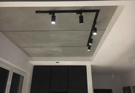 1m Stromschiene + 2x Schienenstrahler GU10 Schwarz Quadratisch LUMILED