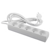 Strom-Verlängerungsstecker – 5 x Steckdose mit Erdungs-Steckdosenleiste 3 m 3 x 1,5 mm 16 A Weiß