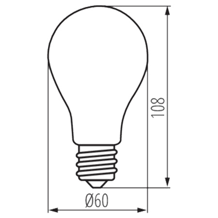 XLED ExE27 A60 Glühbirne 3,8W 806lm 4000 K Neutral KANLUX