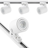 Beleuchtung Stromschienenset 1,5m + 3x LED Stromschienenstrahler GU10Weiß matt