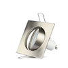 Deckenleuchte Unterputzmontage GU10 quadratisch satiniertes Nickel VT-779 V-TAC