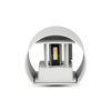 LED-Wandleuchte 6W 3000K IP65 Up/Down Einstellbarer Lichtwinkel Grau Rund BRIDGELUX CHIP VT-756 V-TAC