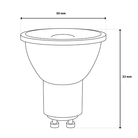 10x LED-Glühbirne GU10 Reflektor PAR16 3.4W = 40W 470LM 4000K Neutral 38° LUMILED