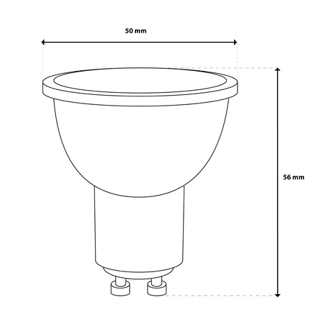 Lampen GU10, Glühbirne 5W 450lm CCT RGB Dimmbar Intelligent TUYA WiFi SMART SAYO LUMILED