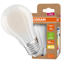 LED Lampen A60 E27 FR 5W = 75W 1055lm 3000K Warm 360° OSRAM ULTRA EFFICIENT Filament