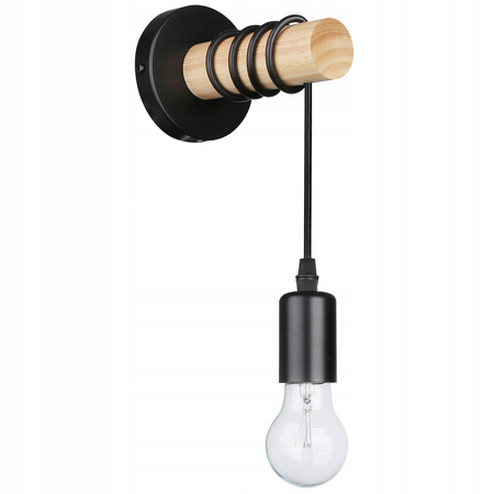 Spot E27 Hängelampe Schwarz Braun Eos Masterled