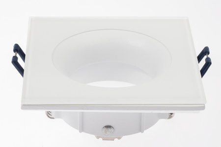 Einbaustrahler GU10, Einbauspot HALOGEN IP44 Quadrat Weiß AQUA LUMILED