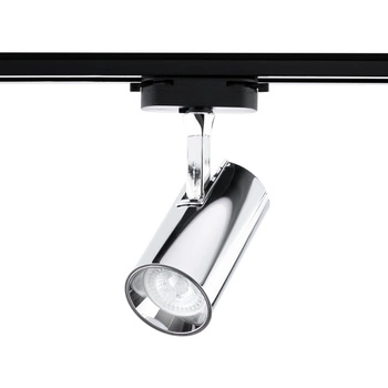 GU10 CHROM Stromschienenstrahler für einphasige Stromschienen Verstellbare Stromschienenleuchte SPOT-Lampe