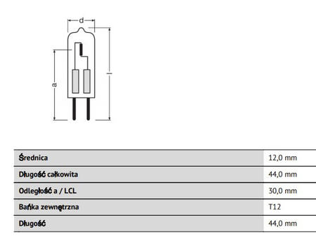 Halogen-Kapsellampe GY6,35 50W 910lm 12 V 2950K OSRAM