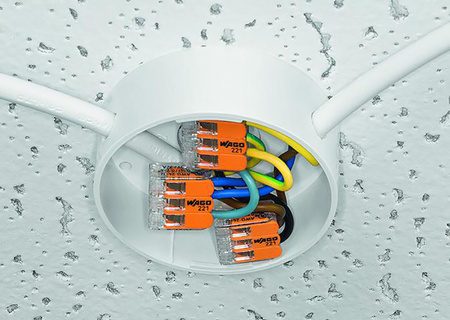 50x WAGO 221-413 Quick Connect Installationsverbinder für KABEL 3x0,2-4mm