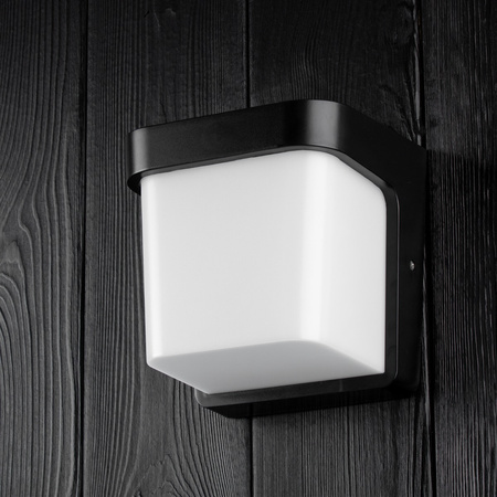 Gartenwandleuchte E27 Elevation SCHWARZ Quadrat CORGI