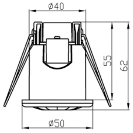 PIR-Bewegungs- und Dämmerungssensor Einbau 360° 8 m Innenbereich Weiß