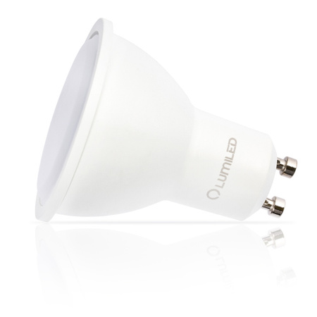 Einbaustrahler GU10, MR16 HALOGEN Runde beweglich Weiß CASSIO+LED Lampen GU10, 6W=60W 580lm neutral LUMILED