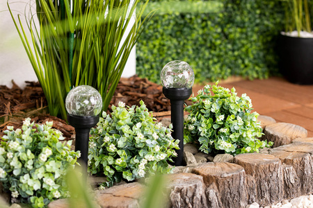 LED Solar Gartenlampe Drive 5500-6000K IP44 33cm Dämmerungssensor