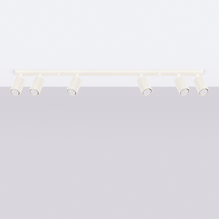 Tuba Spot Reflektor Deckenleuchte 6x GU10 Beige Carbon Deep Space SL.1604 Sollux