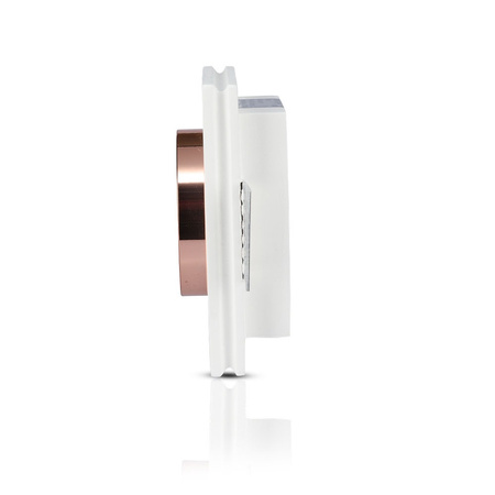 Deckeneinbauleuchte GU10 mit Öse quadratisch Weiß/Roségold VT-866 V-TAC – 5 Jahre Garantie