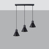 TAZILA LED-Pendelleuchte 3xGU10 ES111 Schwarz SOLLUX