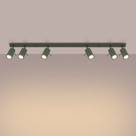 Tuba Spot Reflektor Deckenleuchte 6x GU10 Olive Ring Bittersweet Shimmer SL.1505 Sollux