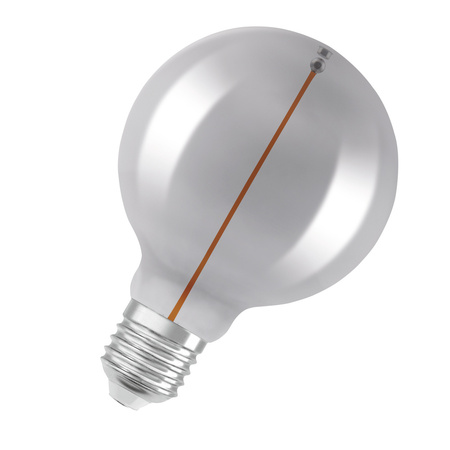 LED Dekorative Glühbirne G95 Sphere E27 2.2W = 6W 60lm 1800K Warm 320° Smoked Filament Vintage 1906 Osram