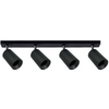 Streifenleuchte Decken- und Wandleuchte LED 4 xGU10 MARIBEL Schwarz GOLDLUX (Polux)