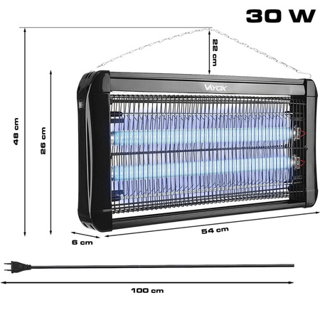 Moskito-Fliegenfalle Lampe UV-Licht IK-30W VAYOX
