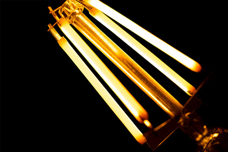 Dekorative LED Lampen E27, Glühbirne G125 4W = 40W 470lm 2000K warm 360° Globe Amber Glühfaden LUMILED