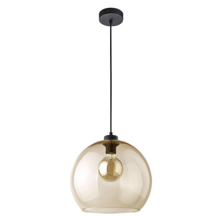 CUBUS Hängeleuchte Schwarz und Bernsteinglas Modern E27 2064 TK Lighting