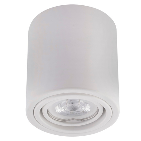 Aufbauleuchte HALOGEN Aluminium Weiß SPOT TUBE 10cm für LED GU10 Bellalux
