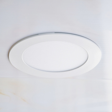 Set mit 3 x runden LED-Einbauleuchten MIRO Weiß 6W 400lm 3000K GOLDLUX (Polux)