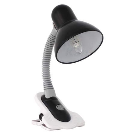 Nachttischlampe für E27 SUZI HR-60 schwarz MIT CLIP Kanlux