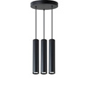 KEON Ceiling Pendelleuchte 3xGU10 Verstellbar Schwarz Rund MASTERLED
