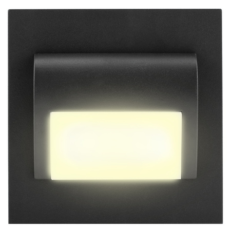 DECORUS 9 LED 1,2W Graphit ProVero warme Treppenleuchte