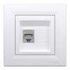 RJ45 Cat. 5e STP Computerbuchse mit Rahmen Weiß SCHNEIDER ASFORA
