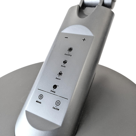 LED Tischlampe 7W 400lm CCT 120° Silber Dimmbar Optimum Sanico Goldlux